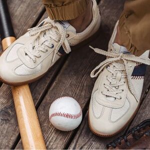 Retro Reproduction German Baseball Inspired Sneakers Shoes men’s 8 Vintage-Style